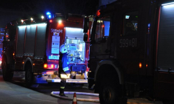 Pożar poddasza w budynku wielorodzinnym