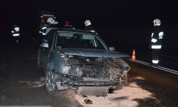 Volkswagen wypadł z drogi