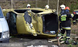 Z kilkunastometrowej skarpy w dół. Groźny wypadek na krajowej ósemce! [AKTUALIZACJA]