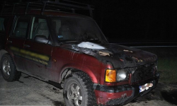 Pożar terenówki na krajowej ósemce