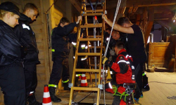 W młynie ćwiczyli trudne warunki pokonywania stresu