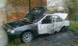 Pożar samochodu osobowego