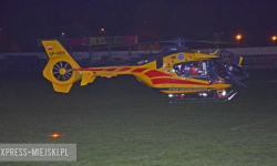 43-latek spadł ze schodów. Interweniował helikopter Lotniczego Pogotowia Ratunkowego [VIDEO]