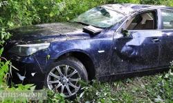 W Kluczowej dachowało BMW. Nikomu nic się nie stało