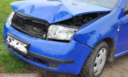 Kolizja z udziałem trzech aut na krajowej ósemce