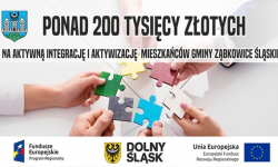 Ponad 230 tys. zł na aktywną integrację i aktywizację mieszkańców gminy Ząbkowice Śląskie