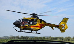 Helikopter LPR interweniował w Henrykowie. Zabierał mężczyznę z podejrzeniem udaru