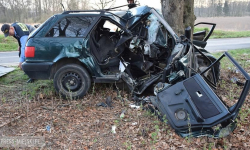 Śmiertelny wypadek między Nowym Dworem a Henrykowem. Nie żyje kobieta [FOTO] [AKTUALIZACJA]
