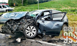 Tragiczny wypadek między Ziębicami a Strzelinem. Nie żyje ząbkowiczanin [foto]