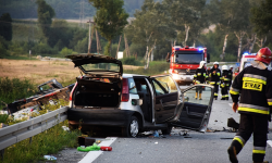 Śmiertelny wypadek na krajowej ósemce na wysokości Przyłęku [foto] [aktualizacja]