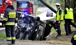 Ratowali poszkodowanych w wypadkach, gasili pożary ściernisk [raport strażaków]