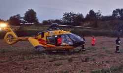 Pijany 17-latek spadł z nasypu ziemnego. Zabrał go śmigłowiec LPR