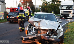 Zderzenie Mercedesa z ciężarówką w Ciepłowodach [foto]