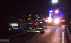 Stracił panowanie nad pojazdem i uderzył w bariery energochłonne