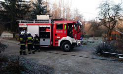 Pożar kotłowni w leśniczówce