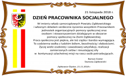 Dzień Pracownika Socjalnego. Życzenia od starosty Romana Festera