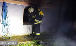 Pożar kotłowni w budynku jednorodzinnym w Kamieńcu Ząbkowickim