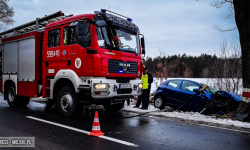 Straciła panowanie nad pojazdem i uderzyła w drzewo [foto]
