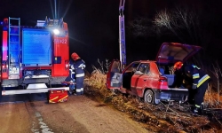 Stracił panowanie nad pojazdem i wjechał w słup energetyczny