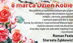 Życzenia z okazji Dnia Kobiet od starosty Romana Festera