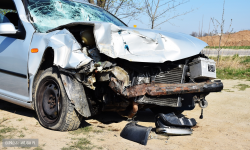 Zderzenie osobowego Volkswagena z ciężarówką za Byczeniem w kierunku Paczkowa
