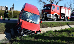 Kolizja na krajowej ósemce nieopodal zjazdu do Przyłęku