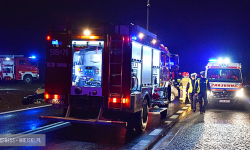 Zderzenie trzech pojazdów na krajowej ósemce w Szklarach