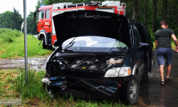 Zderzenie dwóch osobówek przy zjeździe na Jaworek [foto]