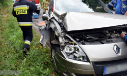 Najechanie na tył między Suszką a Kamieńcem Ząbkowickim [foto]