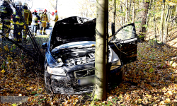Kolizja z udziałem Forda i Volvo za Kamieńcem Ząbkowickim [foto]