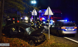 Policyjny pościg za Audi i dachowanie. Kierowca miał ponad dwa promile, w aucie było dziecko [foto]