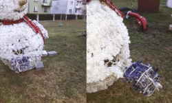 Nieznani sprawcy zniszczyli ozdoby świąteczne na Osiedlu Pallotyńskim