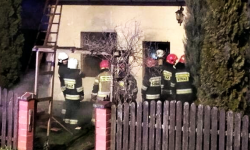 Pożar kotłowni na terenie stolarni w Ziębicach