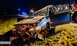 Wypadek na krajowej ósemce za Braszowicami. Droga zablokowana [foto]