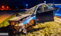 Kierowca Subaru uciekał przed policją. Miał na liczniku ponad 200 km/h, spowodował wypadek [video]