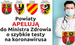 Starostowie z regionu apelują do ministra o zwiększenie ilości testów na obecność koronawirusa