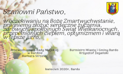 Życzenia od władz gminy Bardo z okazji Świąt Wielkanocnych