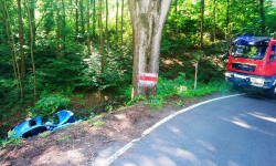 Kolizja za Złotym Stokiem w kierunku Orłowca. Jedna osoba trafiła do szpitala [foto]