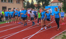 Wspólny trening ziębiczan na nowej bieżni
