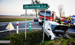Zderzenie dwóch osobówek koło Tarnowa. Interweniował helikopter LPR [foto]