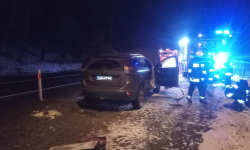 Pożar Volvo na krajowej 46