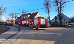 Pożar w piwnicy budynku wielorodzinnego w Śremie