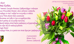 Życzenia z okazji Dnia Kobiet od starosty Romana Festera