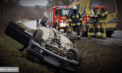 Na krajowej ósemce dachowało BMW [foto][aktualizacja]