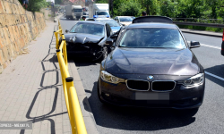 Policyjny pościg za seatem. Uszkodzone dwa radiowozy, padły strzały [foto] [video] [aktualizacja]