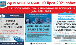 Punkt szczepień, Biuro Spisowe oraz Punkt Konsultacyjny Programu Czyste Powietrze działają w sobotę