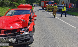 Zderzenie BMW i Hondy w Stolcu [foto] [aktualizacja]
