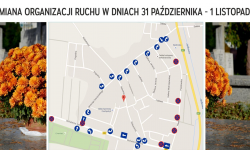 Zmiana organizacji ruchu w dniach 31 października i 1 listopada. Sprawdź, jak dojechać na cmentarz