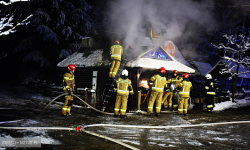 Pożar rożna przy krajowej ósemce w Dębowinie [foto] [video]