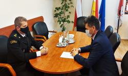 Spotkanie starosty z Komendantem Wojewódzkim Państwowej Straży Pożarnej